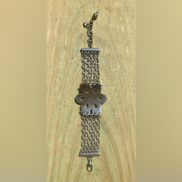 Brighton retired Rosalie shine pebbled flower multi strand statement bracelet - Picture 4 of 5